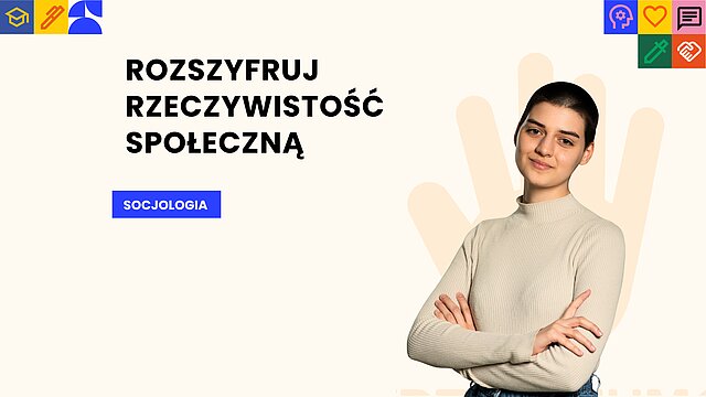 Grafika promująca kierunek Socjoloogia